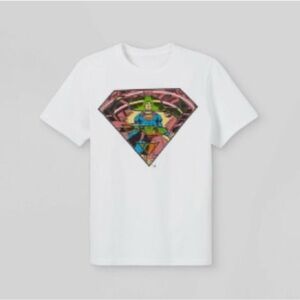Superhero Graphic Kids White T-Shirt